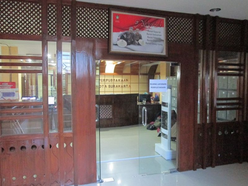 Instalasi di Perpustakaan Daerah Kota Surakarta
